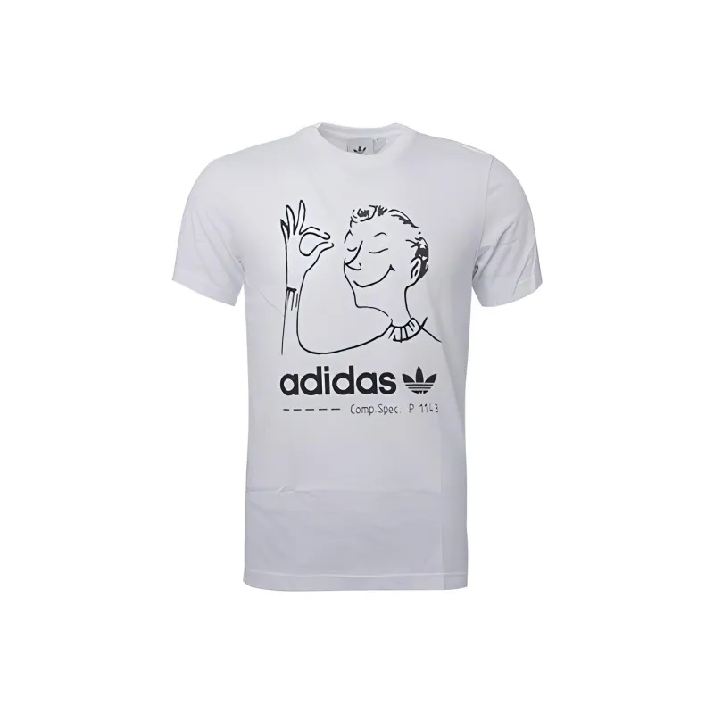 Adidas Originals T Shirt Men's White-0