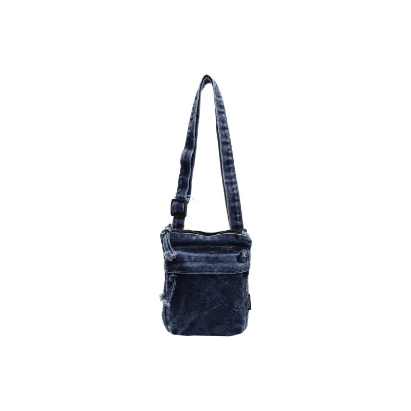 Yalu Denim Shoulder Bag, Crossbody Bag Regular Women's Black/Dark Blue/Light Green-8