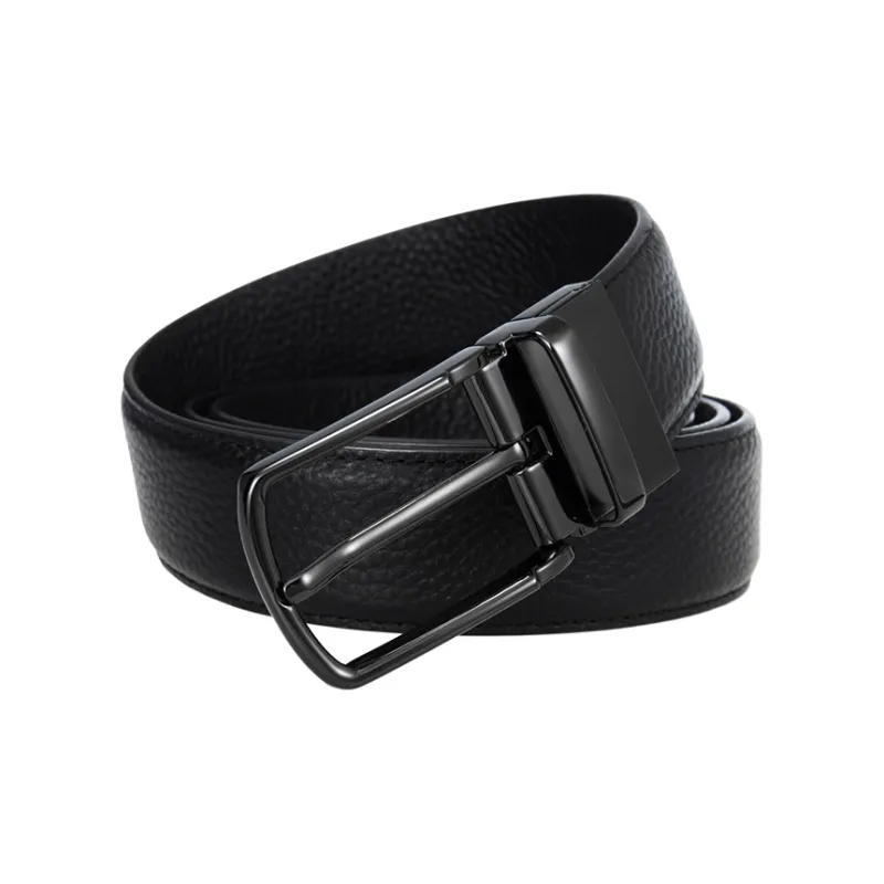Yalu Preferred Top Grain Cow Leather Belts Men's Width 3.5CM-1