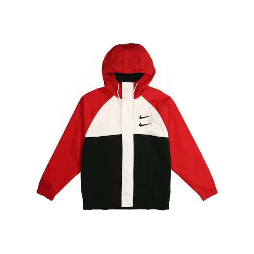 Nike Sportswear Swoosh Hoody Woven Jacket Red