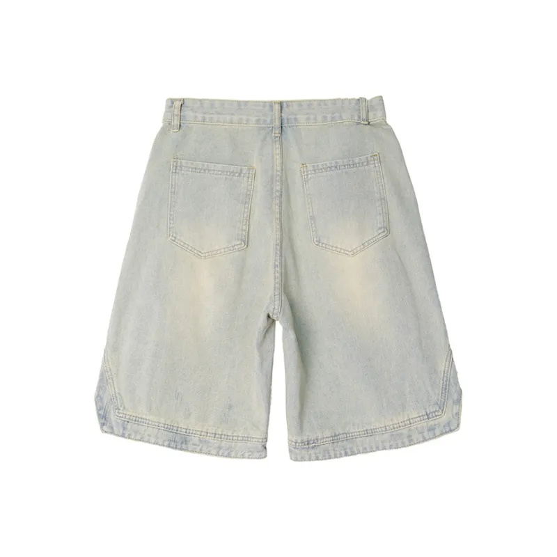 UF9193 Denim Shorts Men-3