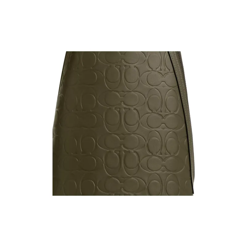 COACH Smooth Calf Leather Sling Bag Trumpets Men's Olive Umber-3