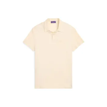 Ralph Lauren Purple Label SS24 Polo Shirt Men's Cream
