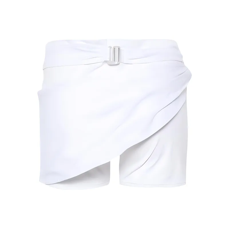 Jacquemus X Nike Drapped Bike Shorts White-1