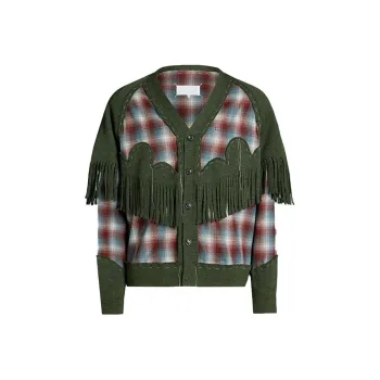 Maison Margiela Check pattern Fringed Shirt