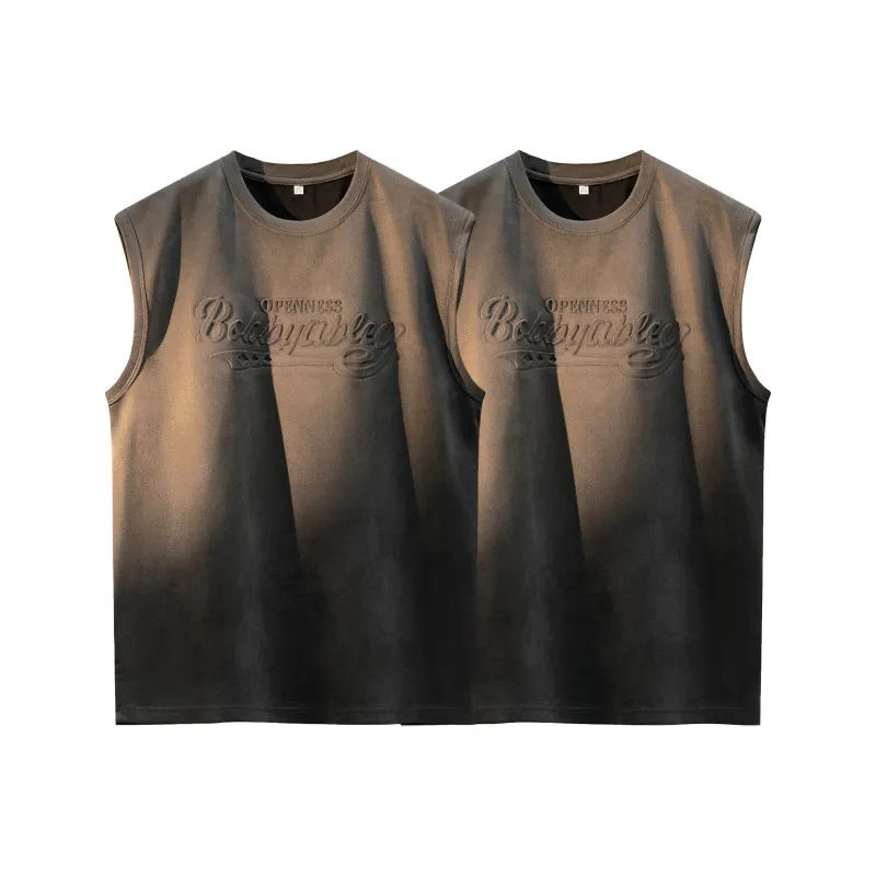 BOBBY ABLEY Loose Fit Casual Crew Neck Moisture Wicking Heavyweight Sleeveless Tank Top Unisex-24