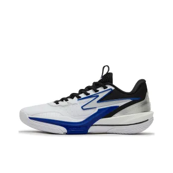 361° Slip Resistant And Abrasion Resistant Coverage Low Top Basketball Shoes Men's White Numbers Blue