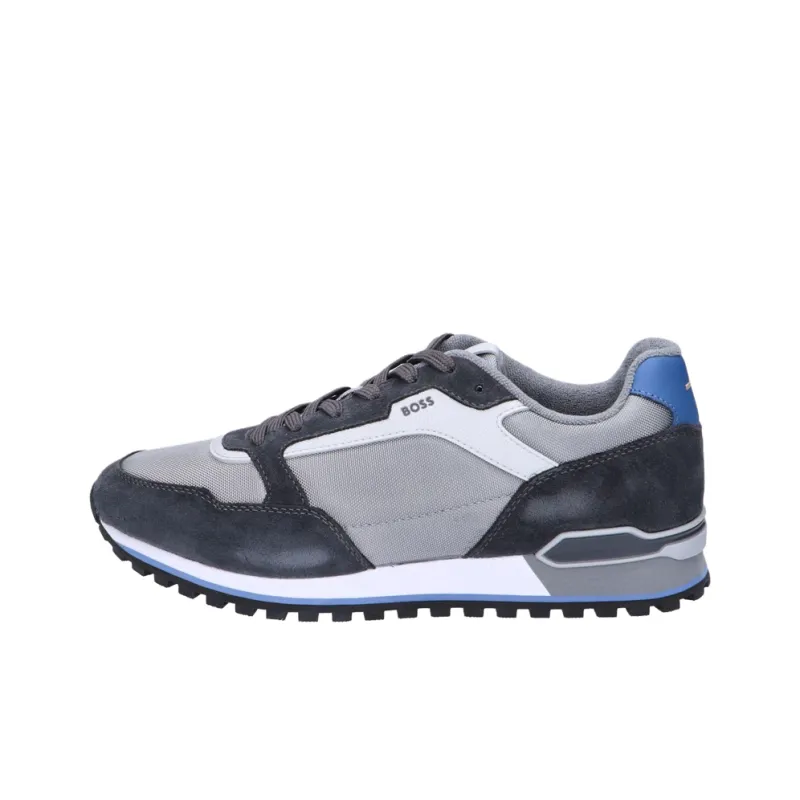 HUGO BOSS Parkour L 034 Low Top Casual Shoes Men's Gray Blue-0