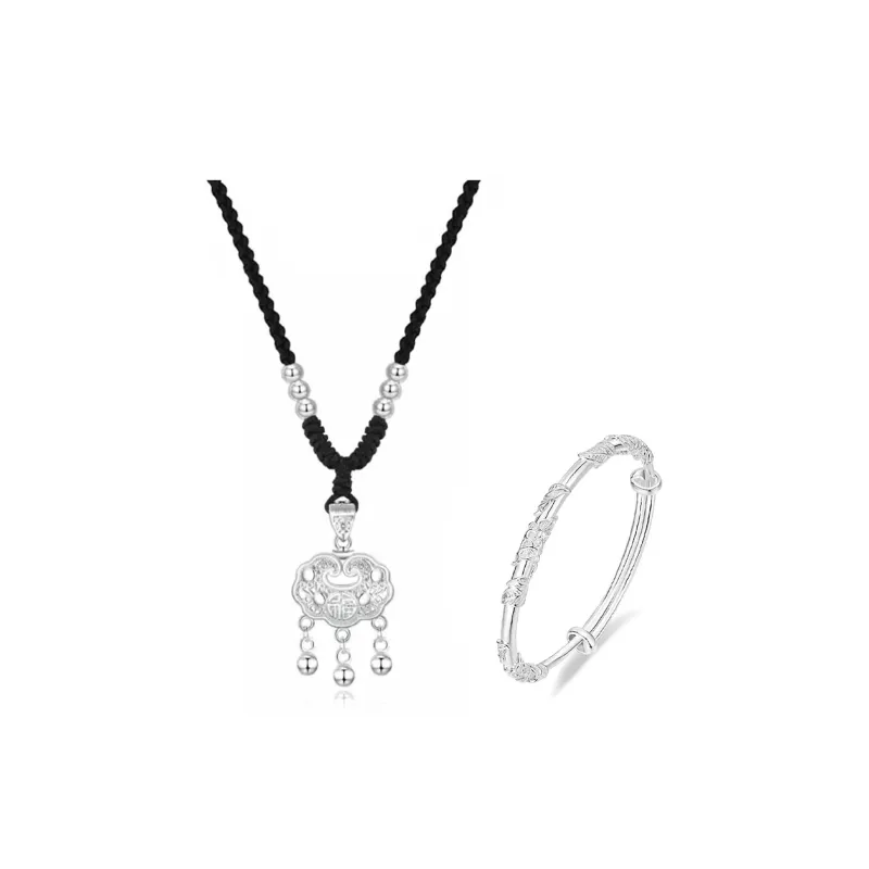 Love Jewelry S999 Fine Silver Necklaces Unisex-0