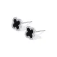 [Silver]14mm Four-Leaf Clover Stud Earrings[999 Fine Silver]