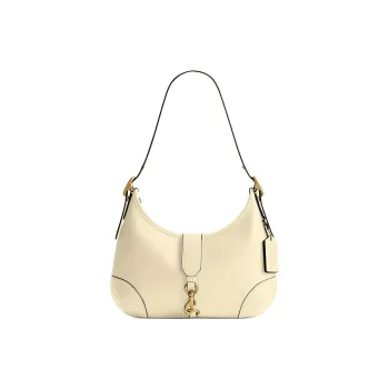 COACH Hamptons Leather Hobo Bag Shoulder Bag Regular Women's Yellow