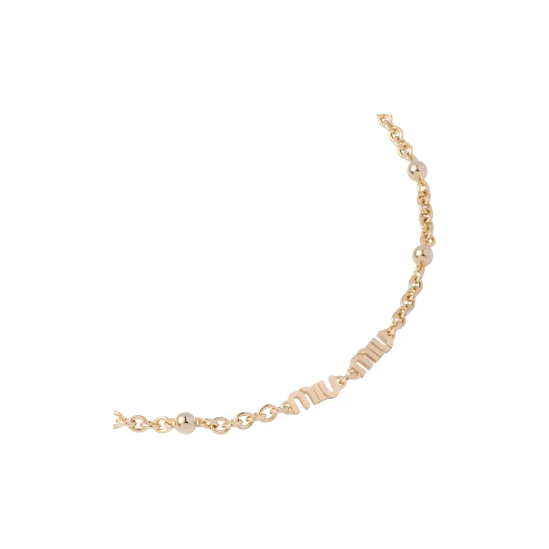 MIU MIU Metal Necklaces Women's-2