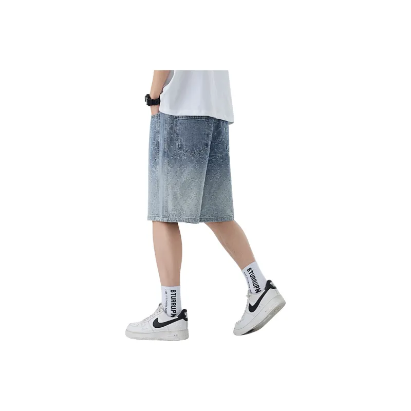 WilliamPOLO Denim Shorts Unisex Light Blue-1