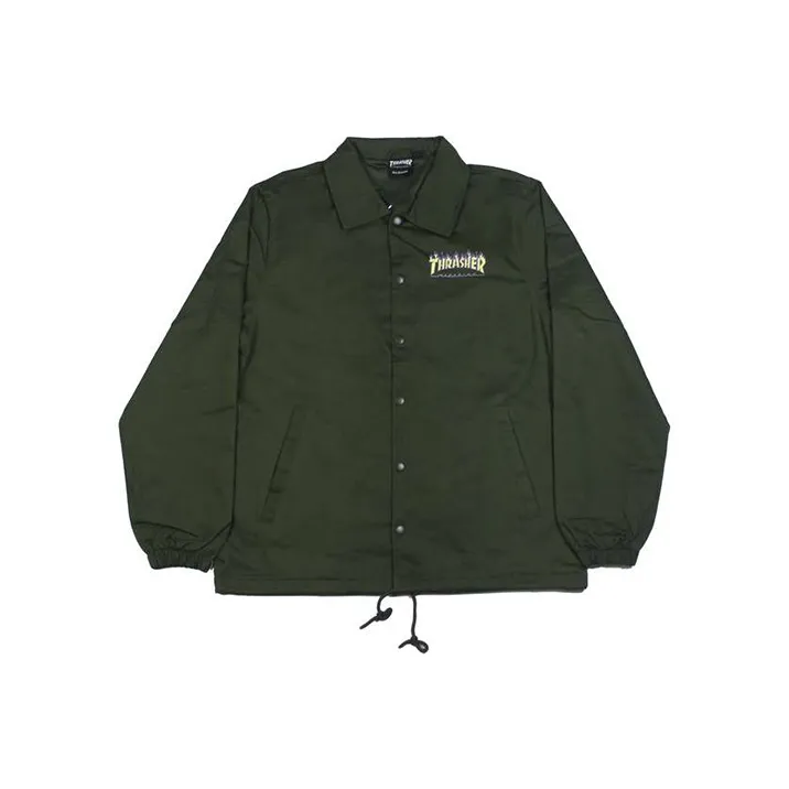 Thrasher Jacket Japan Version Unisex Army Green-0