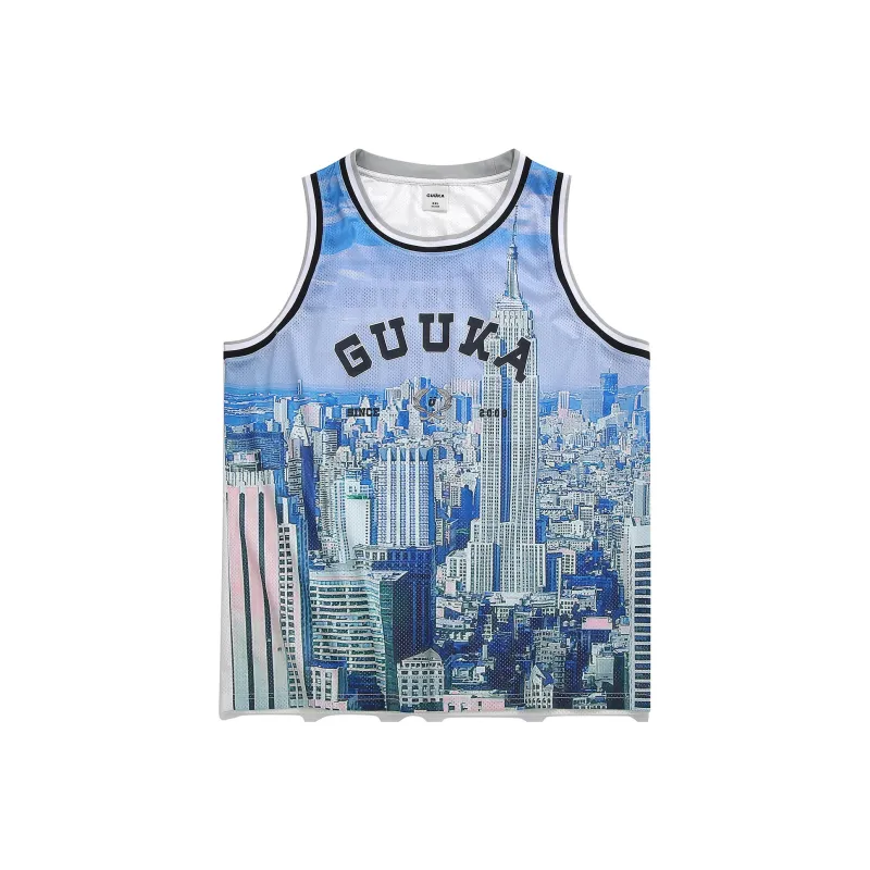 Guuka Tank Tops Men Blue-0