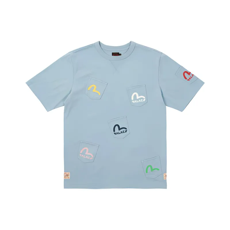 PALACE X Evisu Multi Pocket T Shirt-0