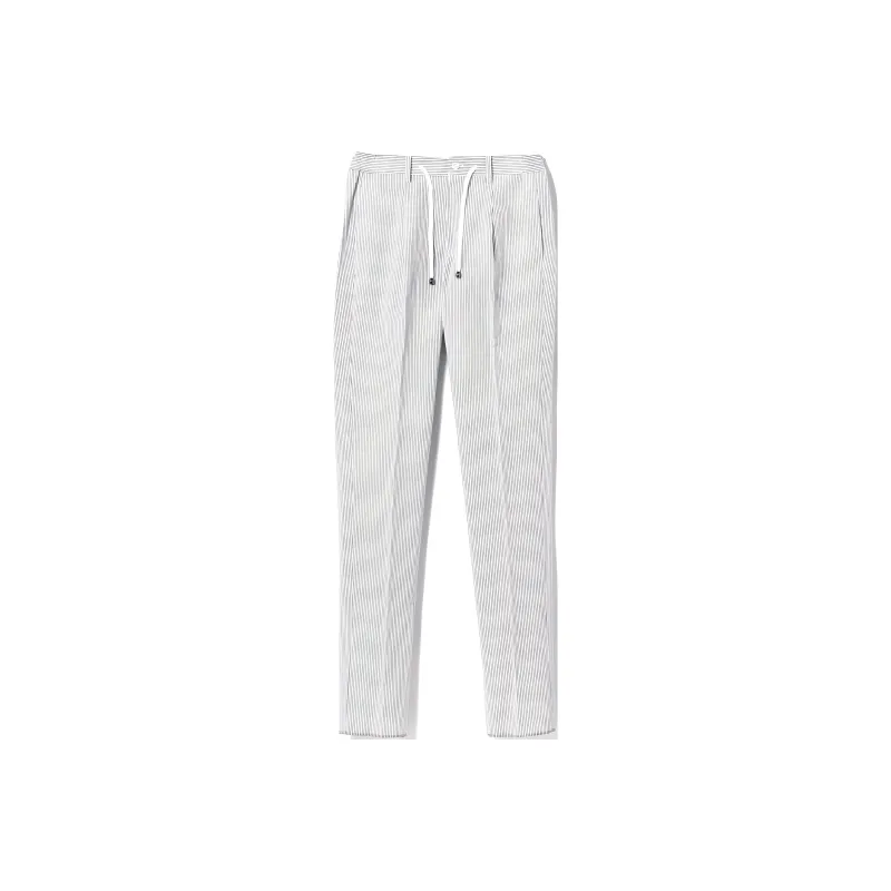 Beams Business Suits Men Gray White-1