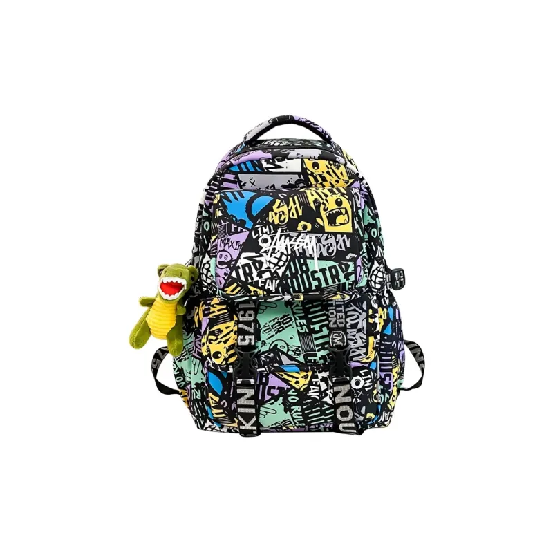 HCXK Nylon Backpack Regular Unisex Multicolor-5