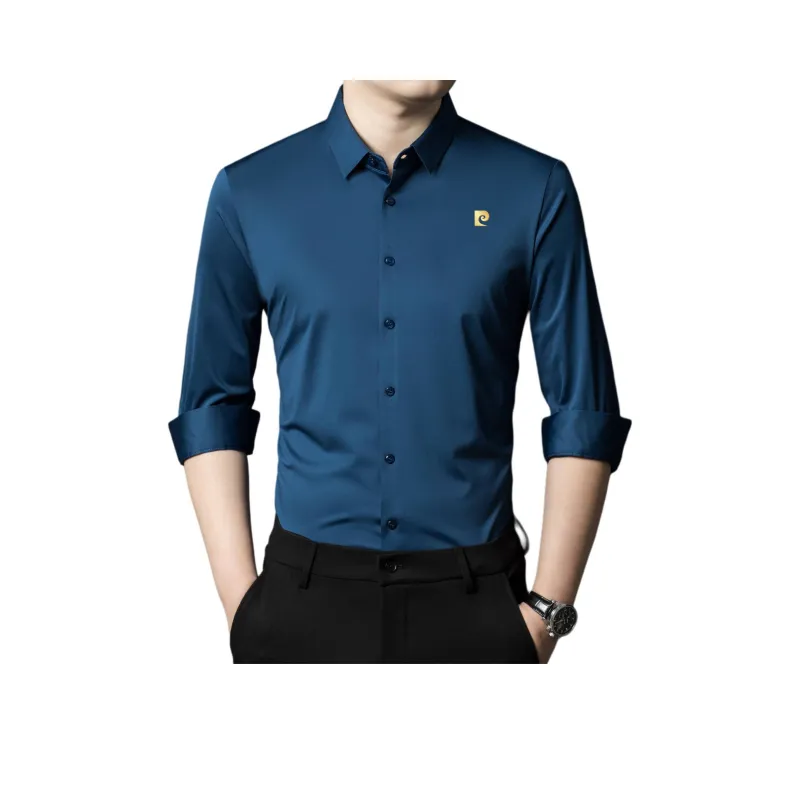 PIERRE CARDIN Shirt Men's Sapphire Blue-0