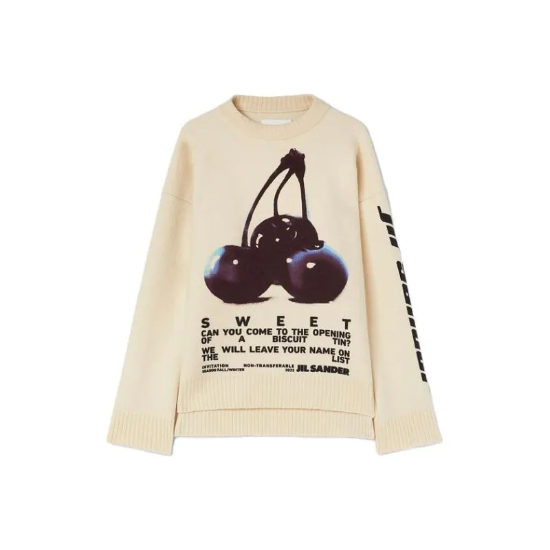 JIL SANDER Logo print Wool Jumper-0