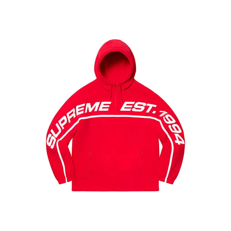 Supreme Polartec Half Zip Hooded Sweatshirt-0