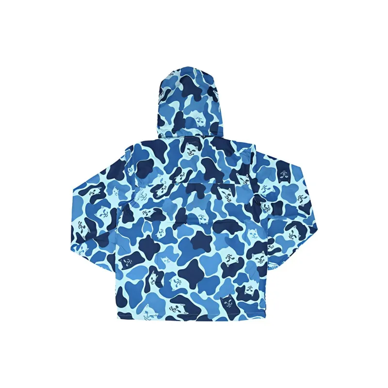 RIPNDIP Windbreaker Jacket Unisex Blue Camouflage-1