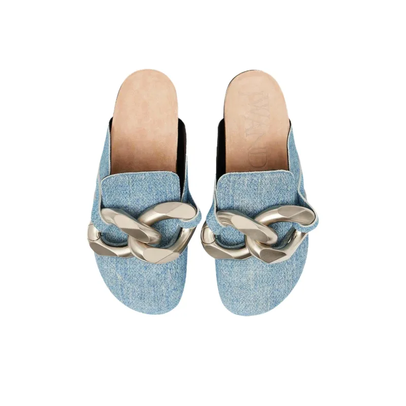 JW Anderson Odor Resistant Closed Toe Slippers Men's Blue-3