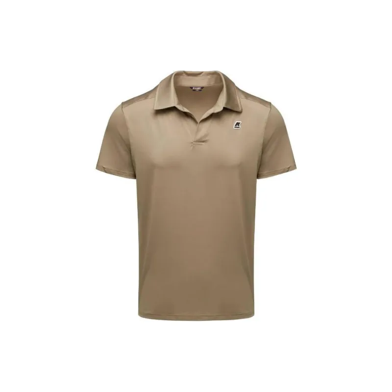 K WAY Polo Shirts Men Khaki-0