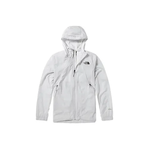 THE NORTH FACE logo jackets Men Light Gray