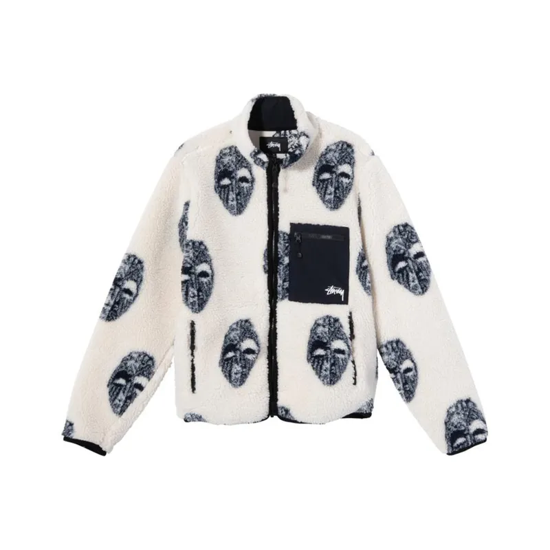 Stussy Mask Jacquard Sherpa-0