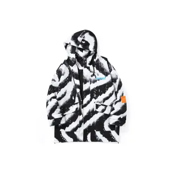 GENANX Jackets Unisex Black/White
