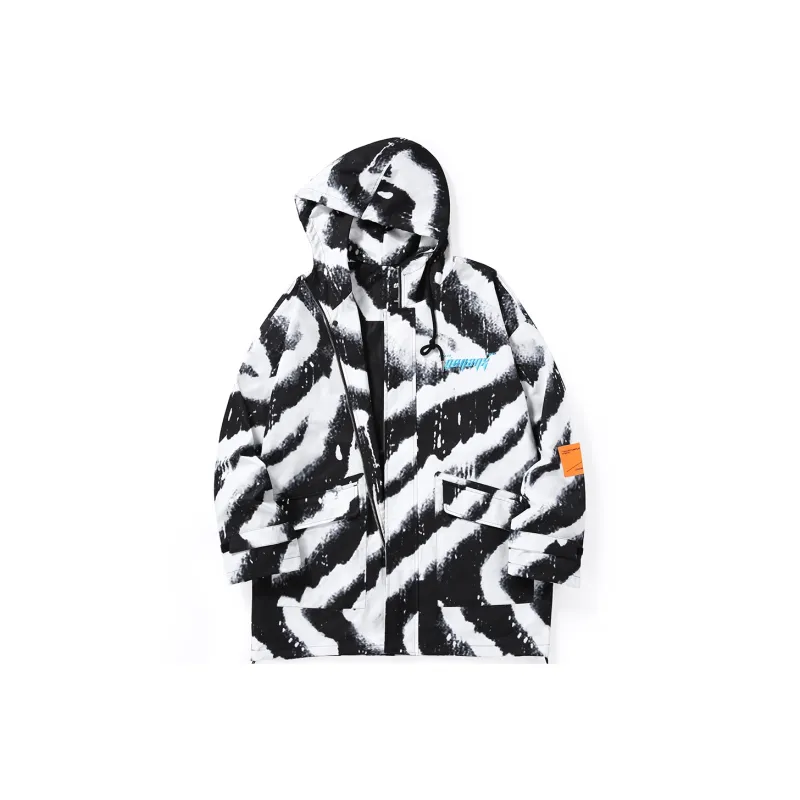 GENANX Jackets Unisex Black/White-0
