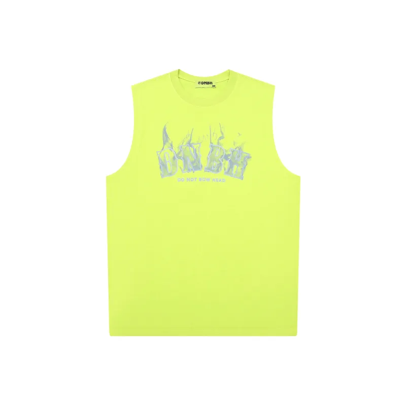 DNBH Loose Fit 100% Cotton Breathable Sleeveless Sports Shirt Unisex Multiple Colors-4
