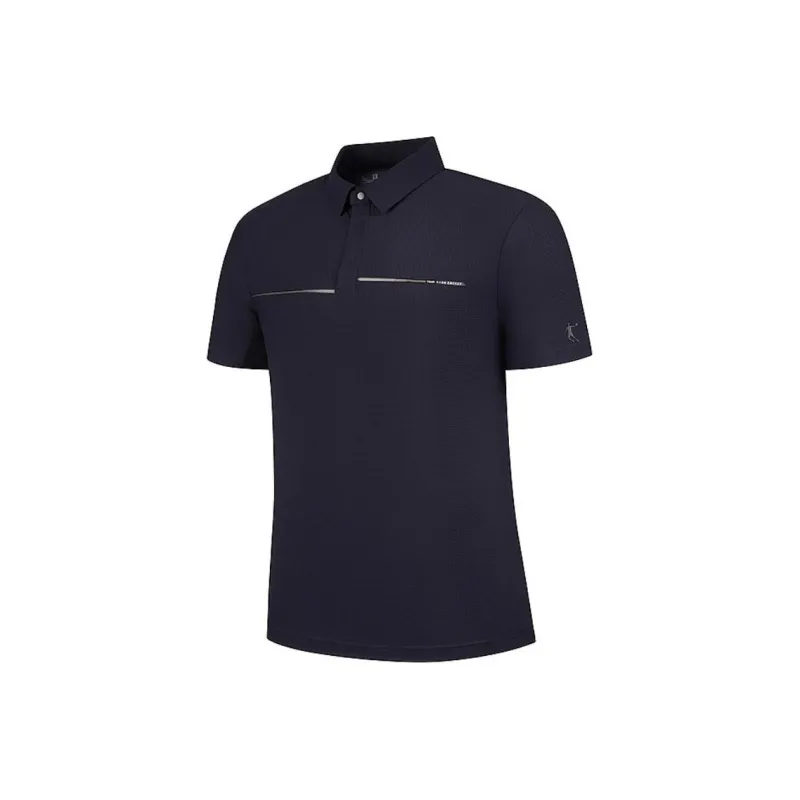 QIAODAN Polo Shirt Men's Ink Cloud Blue-0