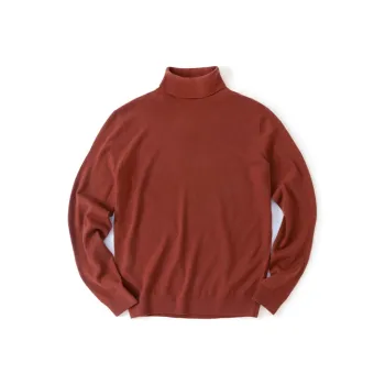 Mr.Bu Sweater Men's Warm Brick Red