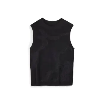 Y 3 Intarsia knit Sleeveless Jumper