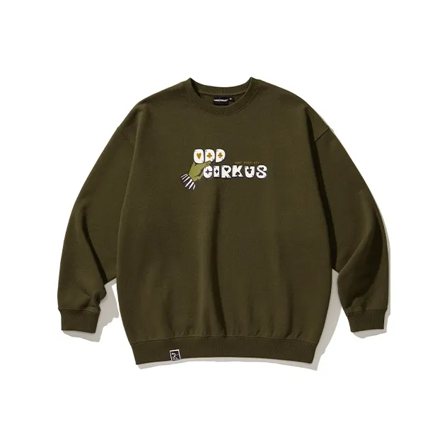OddCIRKUS FW24 Sweatshirt Unisex Olive Green-0
