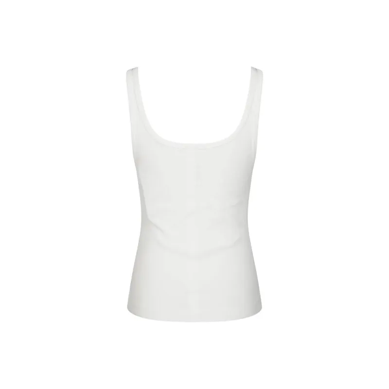 MM6 Maison Margiela Strap Detailed Open Back Tank Top-1