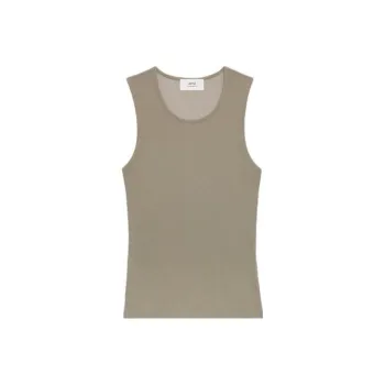 Ami Paris Crewneck Knitted Tank Top