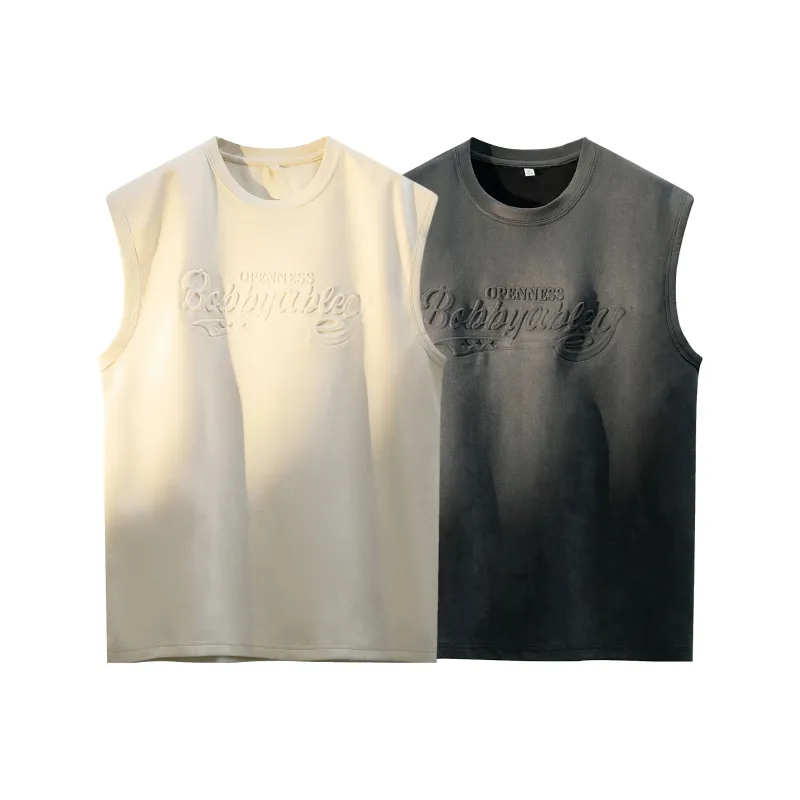 BOBBY ABLEY Loose Fit Casual Crew Neck Moisture Wicking Heavyweight Sleeveless Tank Top Unisex-15