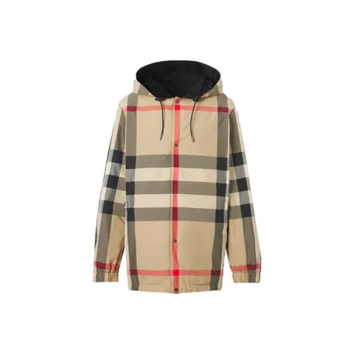 Burberry Reversible Checked Drawstring Hooded hooded Jacket