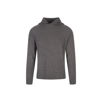 VINCE Melange effect Knit Hoodie