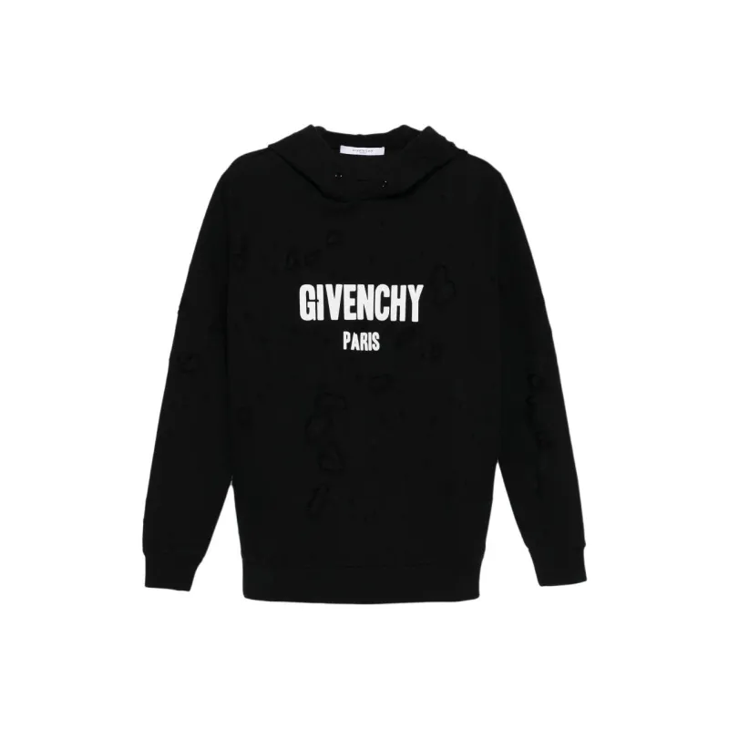 Givenchy Distressed Logo print Hoodies-0