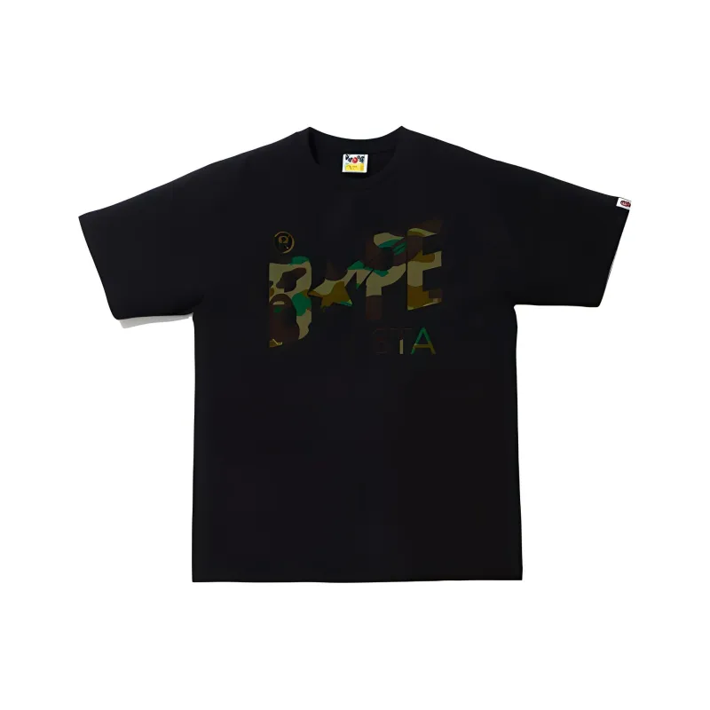 Bape 1st Camo Bapesta Logo Tee-0