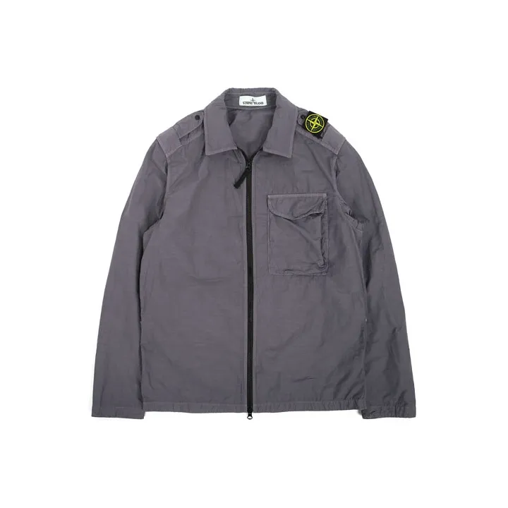 STONE ISLAND SS21 Jacket Men's Lime Gray-0