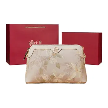 Pmsi Mulberry Silk Handbag, Shoulder Bag, Crossbody Bag Women's Ecru