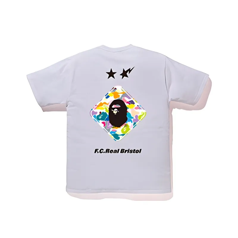 A BATHING APE X F.C.R.B. Back Emblem Tee-0