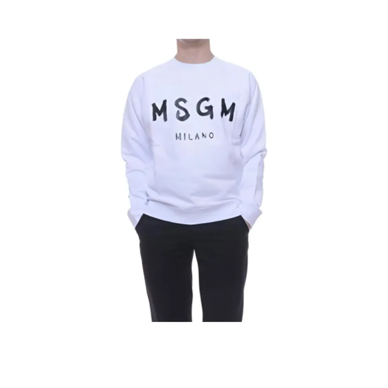 MSGM Sweatshirts Men White-0