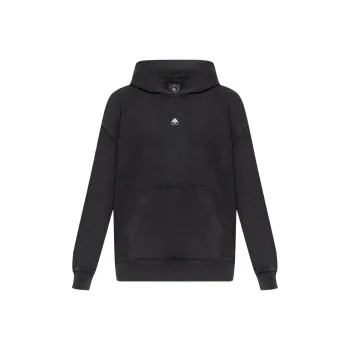 Moose Knuckles Logo Plaque Long Sleeved Hoodie