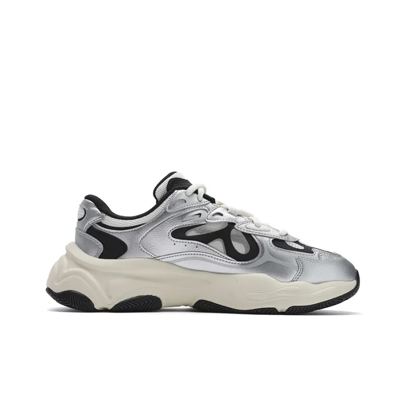 FILA MARS 4 Tom Sachs X NikeCraft General Purpose Anti Slip Wear Resistant Low Top Chunky Sneakers Men's Silver White-1